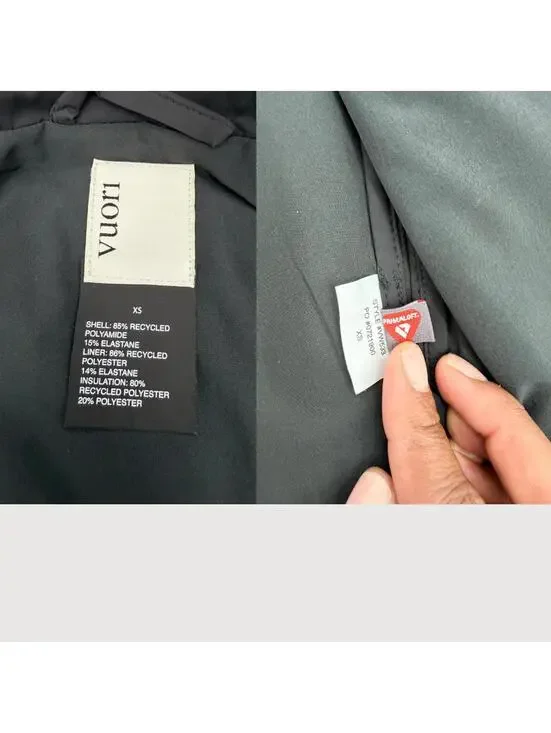 Vuori Canyon Insulated Vest Black Full Zip XS Active - Picture 4 of 9